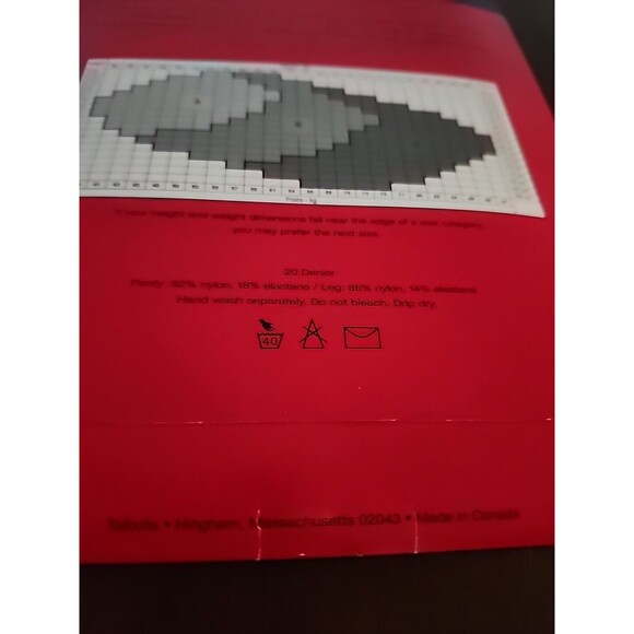 NOS Talbots Silky Sheer Pantyhose Control Top Sandaltoe Size B Soft Brown Classy - Picture 6 of 6